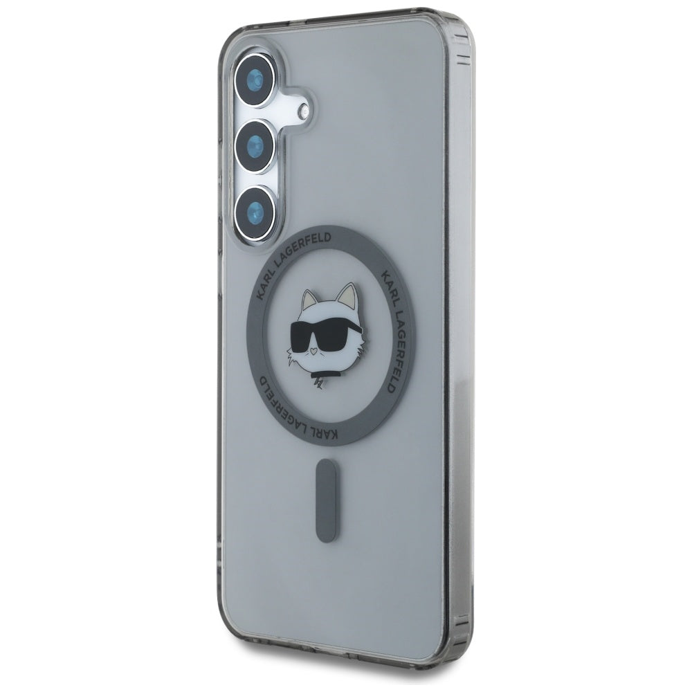 Futrola MagSafe za Samsung Galaxy S25 S931, Karl Lagerfeld, IML Choupette's Head, Crna