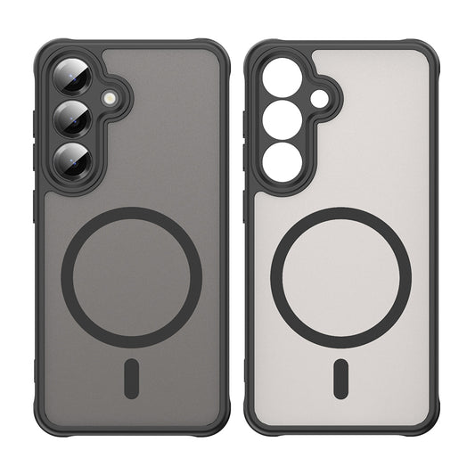 Futrola MagSafe za Samsung Galaxy S25 S931 / S24 S921, Techsuit, HaloFrost II (Big Lens Hole), Crna