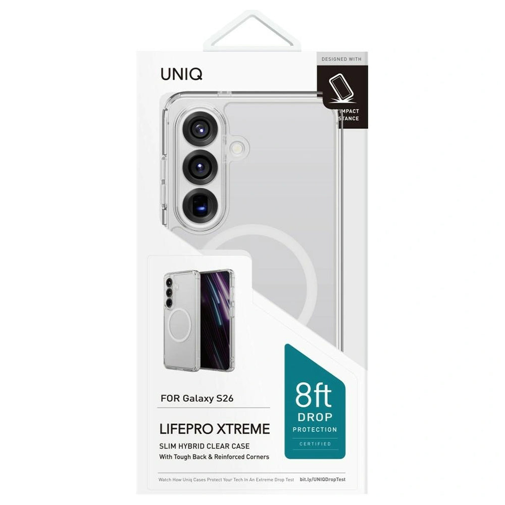 Futrola MagSafe za Samsung Galaxy S25 S931, UNIQ, LifePro Xtreme MagClick, Prozirna