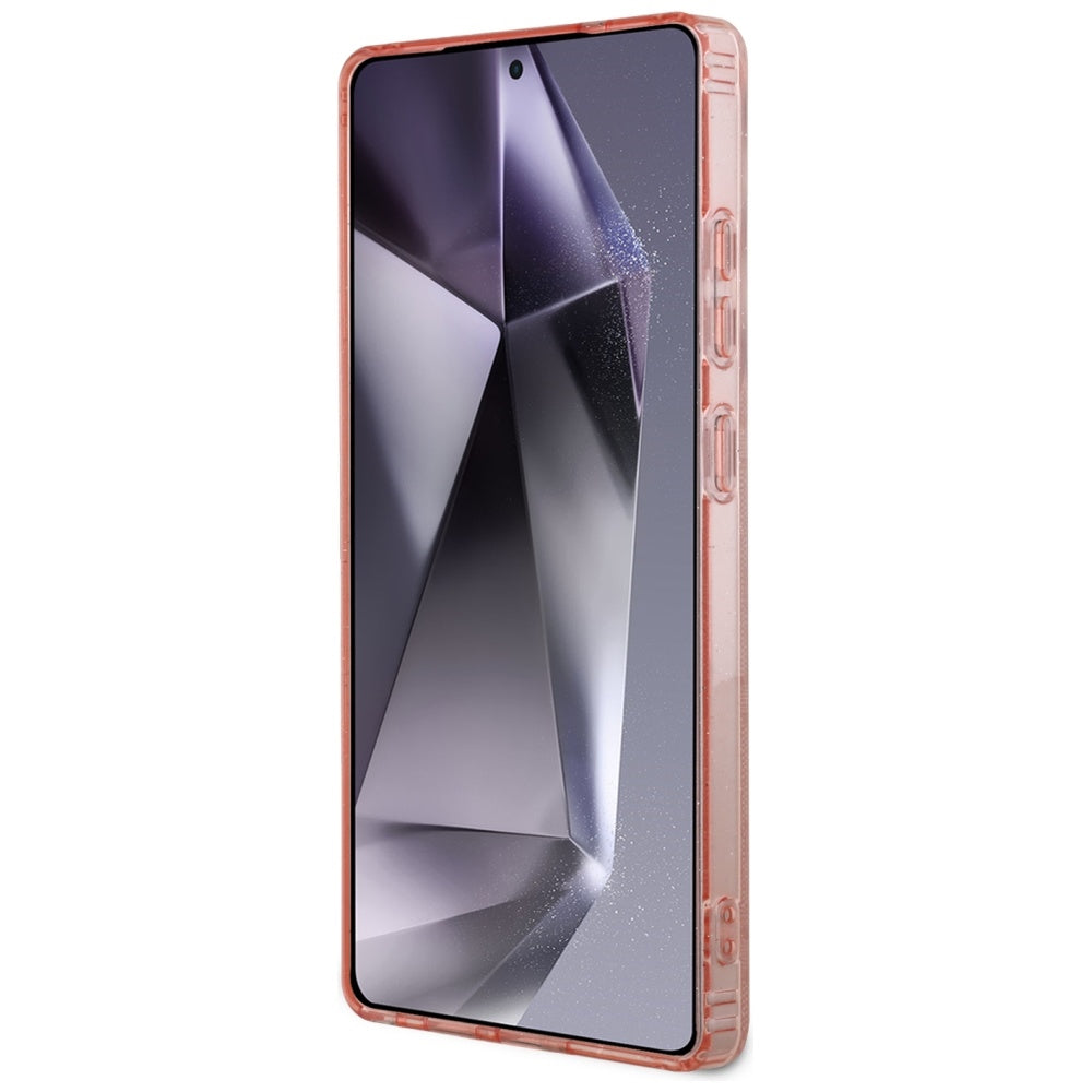 Futrola MagSafe za Samsung Galaxy S25 Ultra S938, Guess, IML Glitter 4G Circle Triangle, Roza