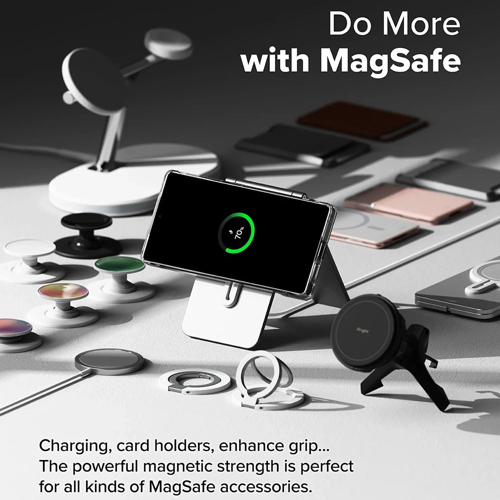 MagSafe maska za Samsung Galaxy S25 Ultra S938, Ringke, Fusion, Prozirna Mat
