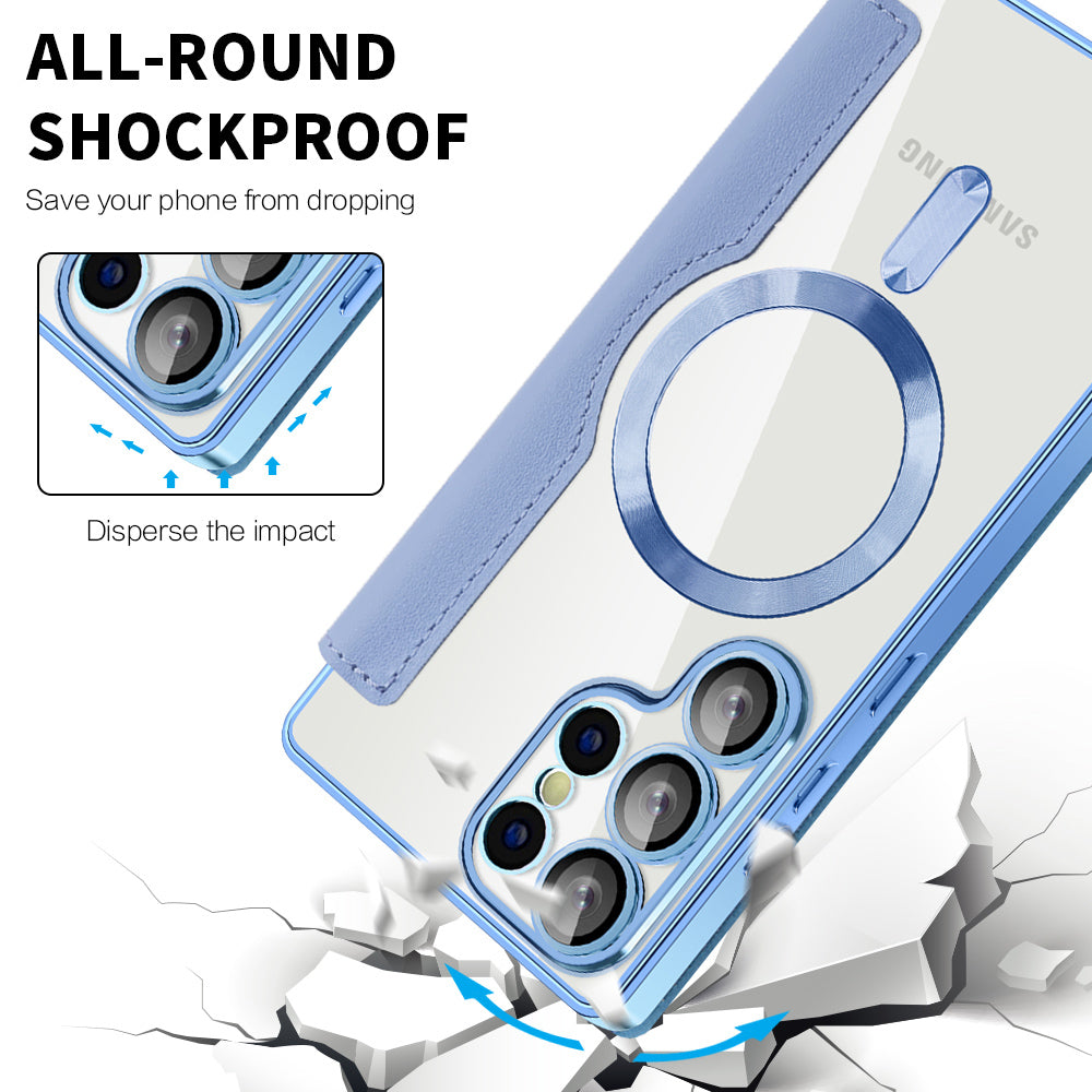 MagSafe futrola za Samsung Galaxy S25 Ultra S938, Techsuit, SmartMag Book, Plava