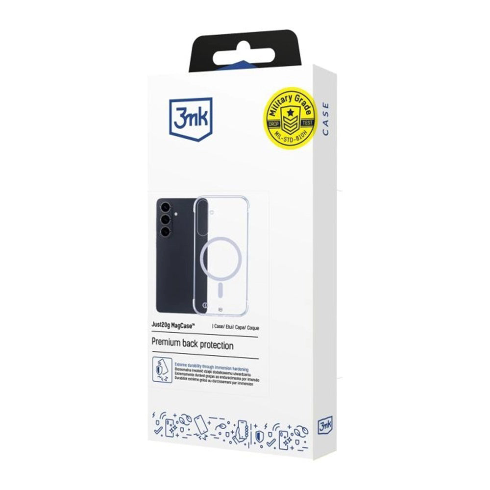 Futrola MagSafe za Samsung Galaxy S26 Plus, 3MK, Just20g, Prozirna