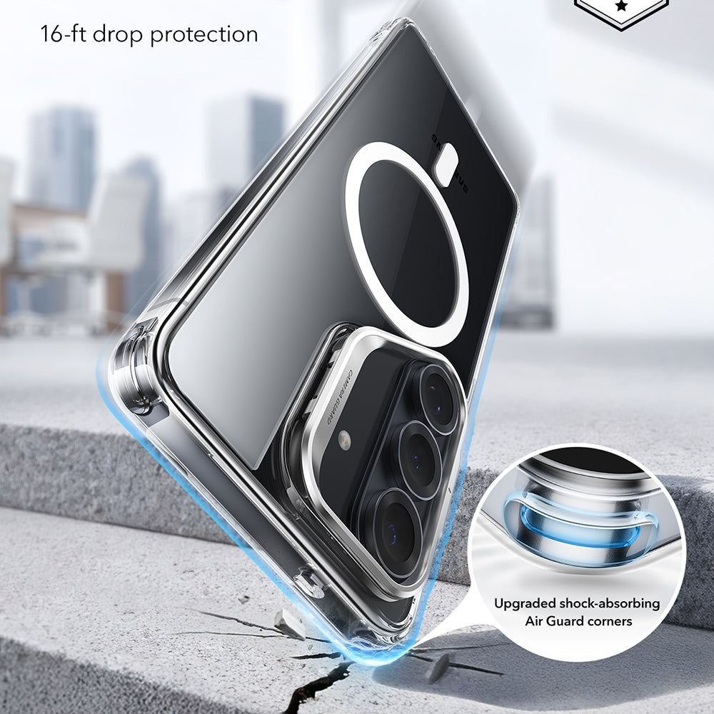 Futrola MagSafe za Samsung Galaxy S26 Plus S947, ESR, Classic Hybrid Kickstand, Prozirna