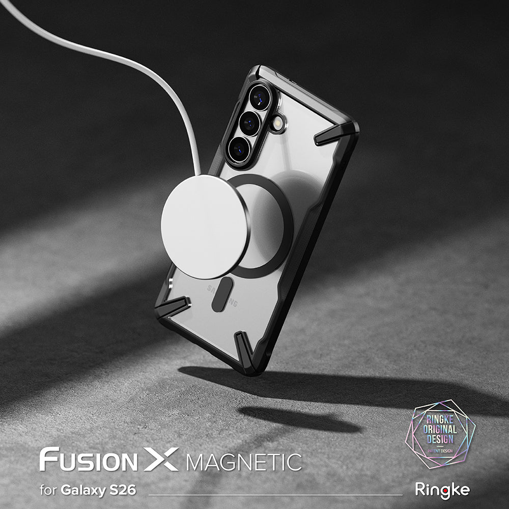 Futrola MagSafe za Samsung Galaxy S26 Plus S947, Ringke, Fusion X, Crna