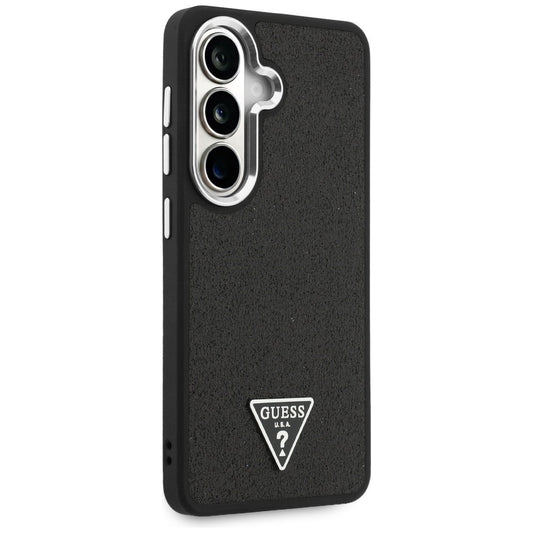 MagSafe maska za Samsung Galaxy S26 Plus S947, Guess, Fixed Glitter Triangle Logo, Crna
