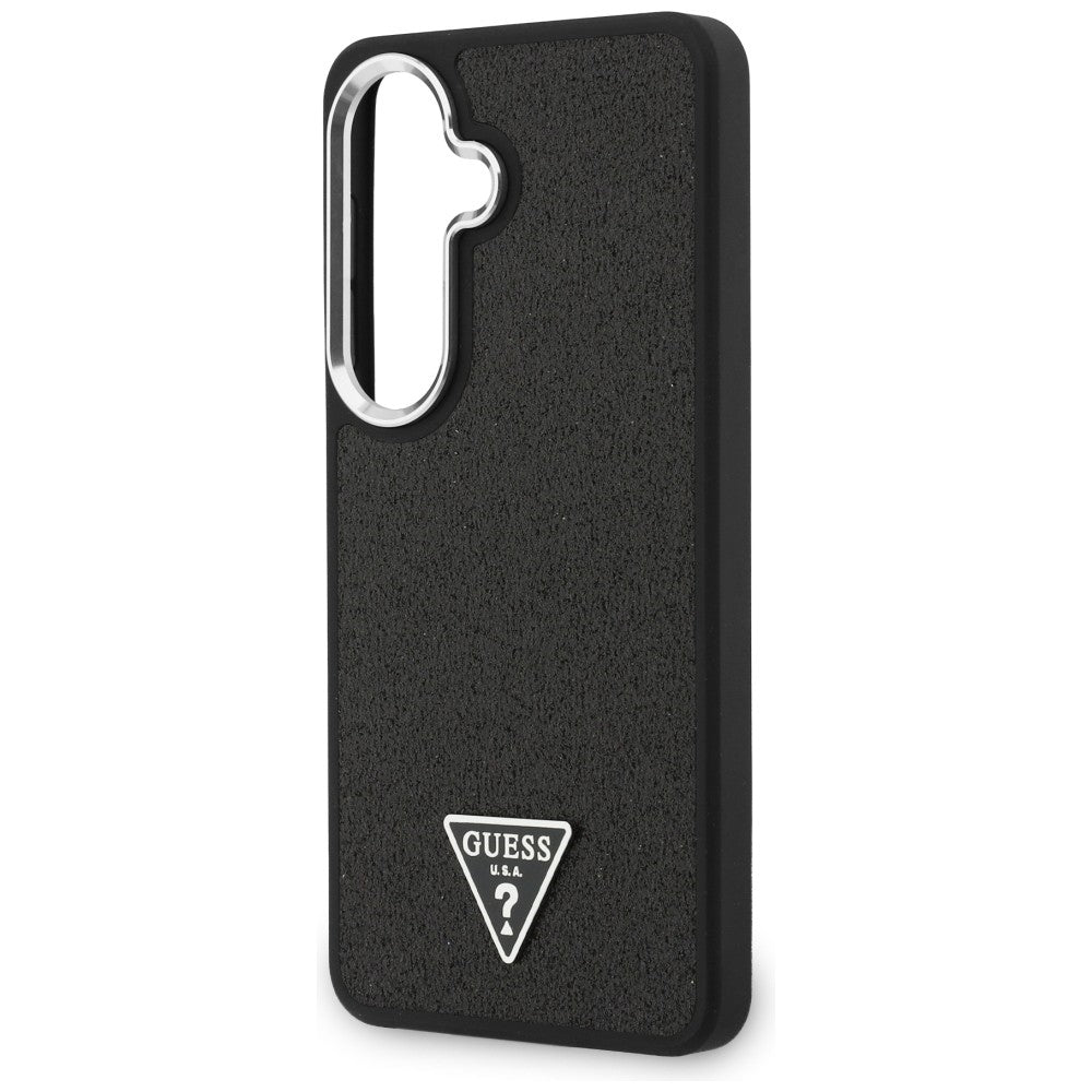 MagSafe maska za Samsung Galaxy S26 Plus S947, Guess, Fixed Glitter Triangle Logo, Crna