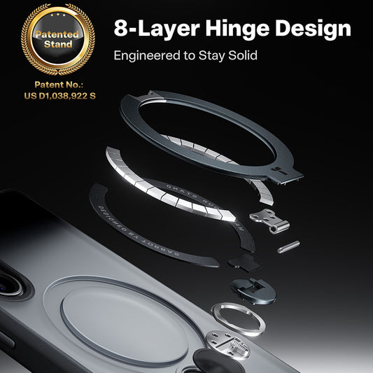 Futrola MagSafe za Samsung Galaxy S26 Plus, Torras, Ostand Spin, Crna