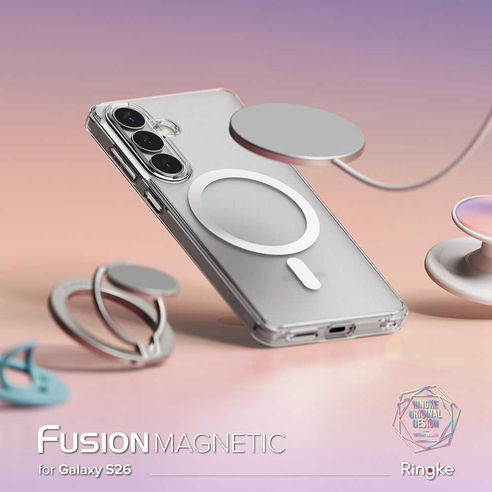 MagSafe futrola za Samsung Galaxy S26 S942, Ringke, Fusion, Mat Transparent