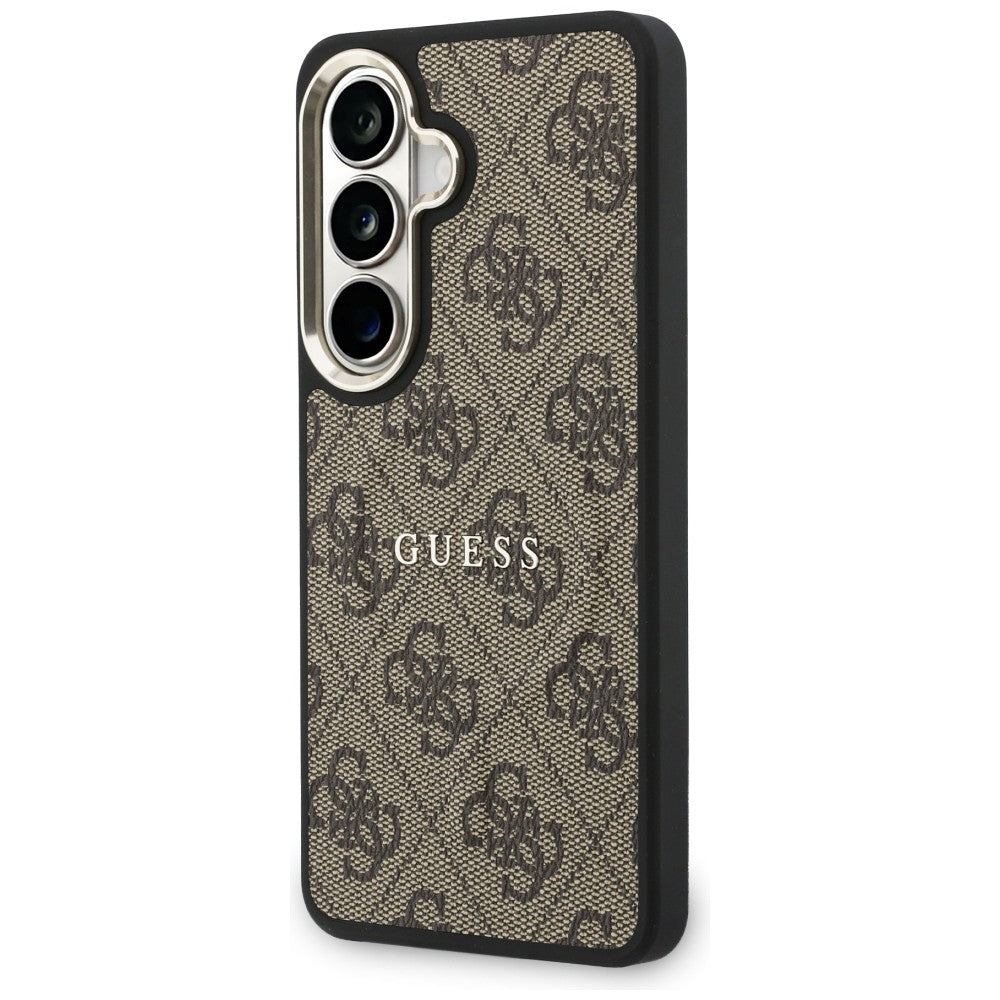 MagSafe futrola za Samsung Galaxy S26 S942, Guess, 4G Embossed Ring, smeđa
