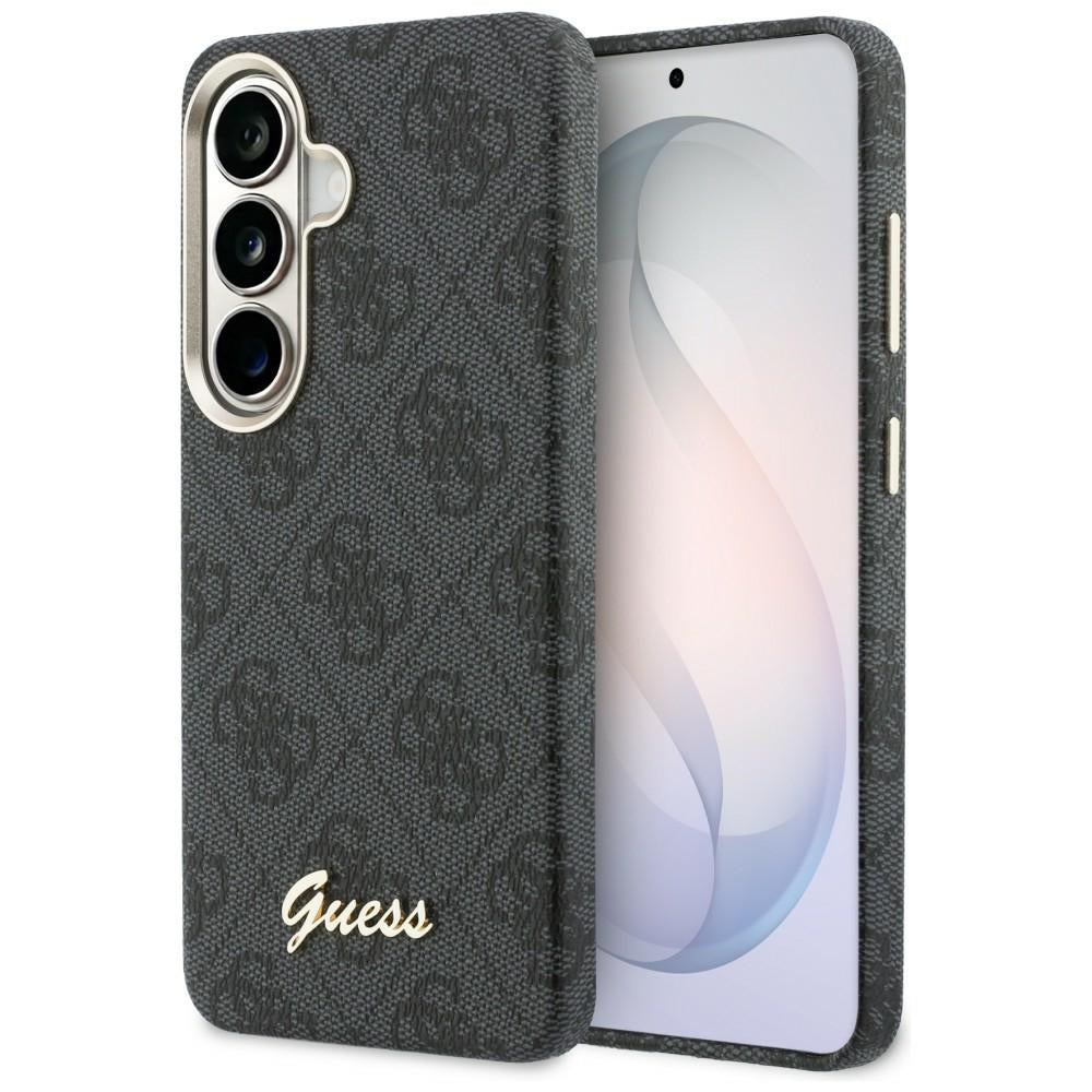MagSafe futrola za Samsung Galaxy S26 S942, Guess, 4G Script Logo, Crna