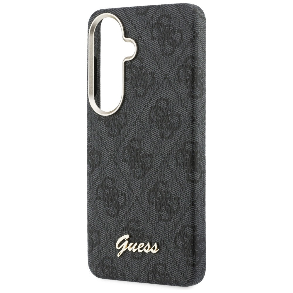 MagSafe futrola za Samsung Galaxy S26 S942, Guess, 4G Script Logo, Crna