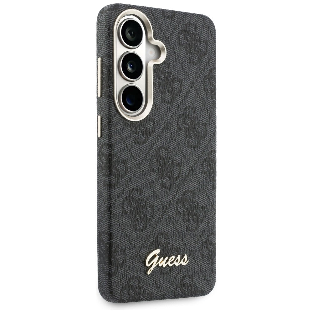 MagSafe futrola za Samsung Galaxy S26 S942, Guess, 4G Script Logo, Crna