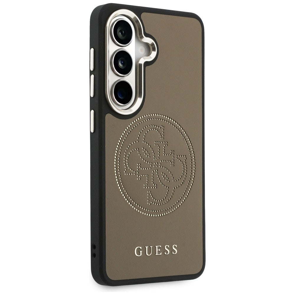 Futrola MagSafe za Samsung Galaxy S26 S942, Guess, Perforated Logo, Smeđa
