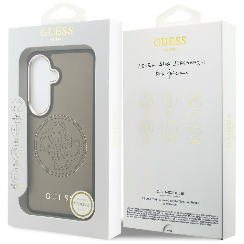 Futrola MagSafe za Samsung Galaxy S26 S942, Guess, Perforated Logo, Smeđa