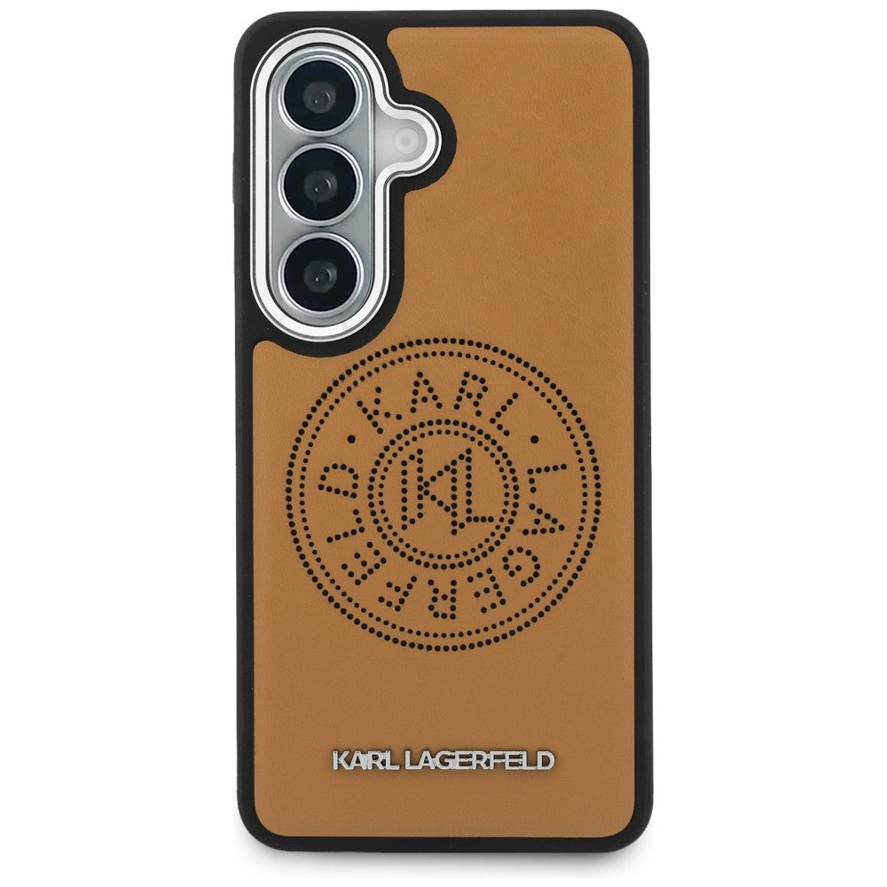 Futrola MagSafe za Samsung Galaxy S26 S942, Karl Lagerfeld, Karl Round Point Logo, Smeđa