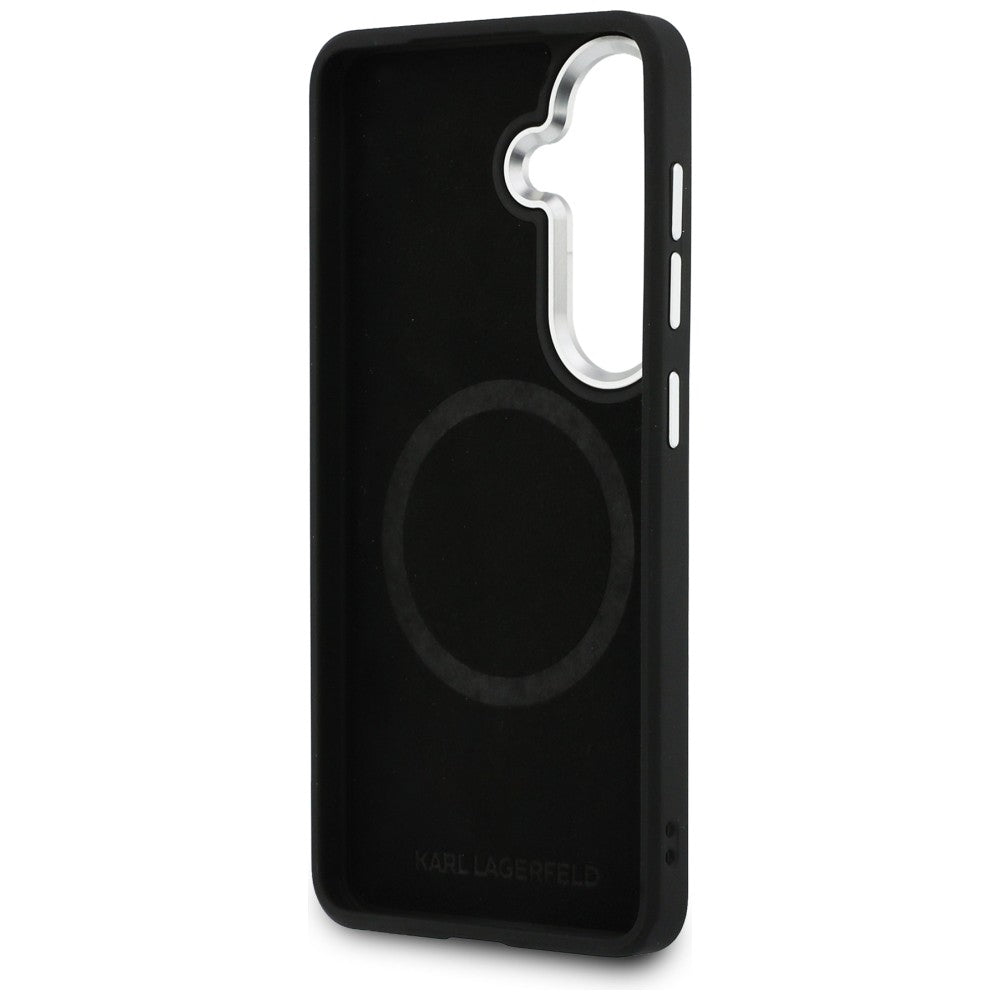 Futrola MagSafe za Samsung Galaxy S26 S942, Karl Lagerfeld, Karl Round Point Logo, Smeđa