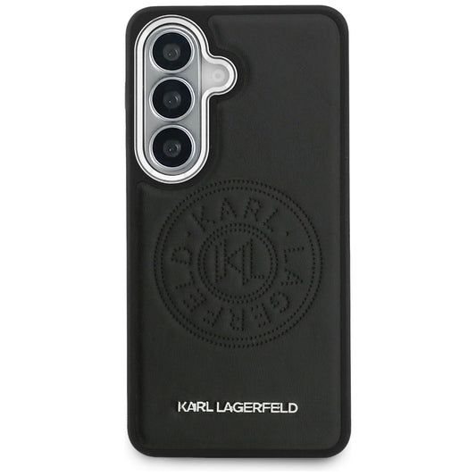 Futrola MagSafe za Samsung Galaxy S26 S942, Karl Lagerfeld, Karl Round Point Logo, Crna