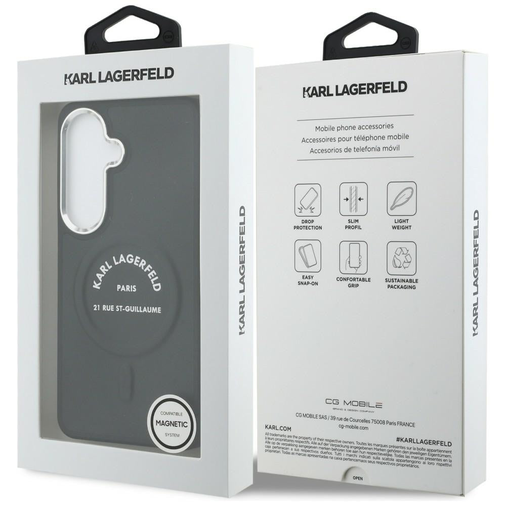 Futrola MagSafe za Samsung Galaxy S26 S942, Karl Lagerfeld, Karl RSG Logo, Crna