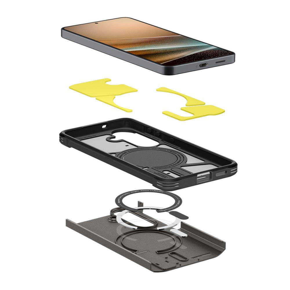 Futrola MagSafe za Samsung Galaxy S26 S942, Spigen, Tough Armor, Siva ACS10739