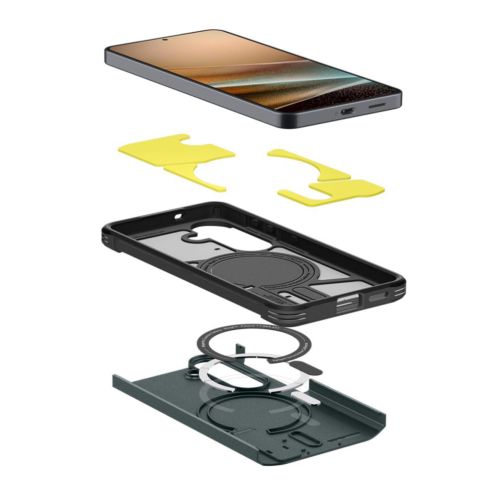 Futrola MagSafe za Samsung Galaxy S26 S942, Spigen, Tough Armor, Zelena ACS10740
