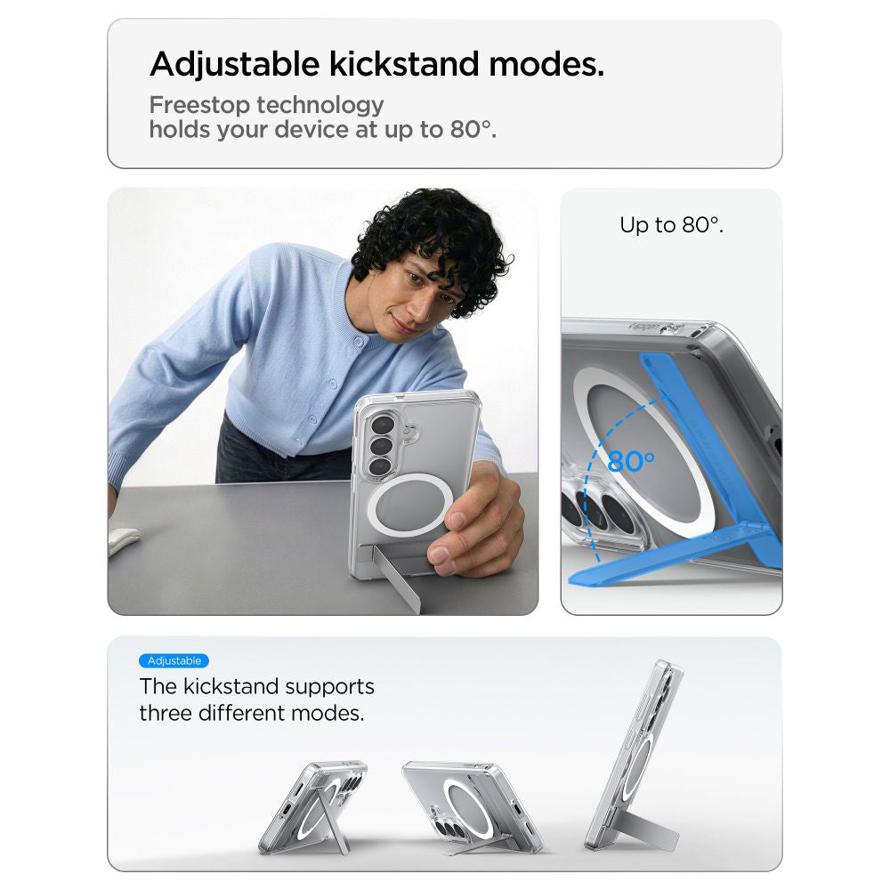 Futrola MagSafe za Samsung Galaxy S26 S942, Spigen, Ultra Hybrid S, Prozirna Bijela ACS11061