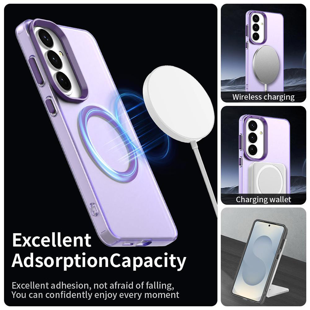 Futrola MagSafe za Samsung Galaxy S26 S942, Techsuit, CandyCase, Ljubičasta