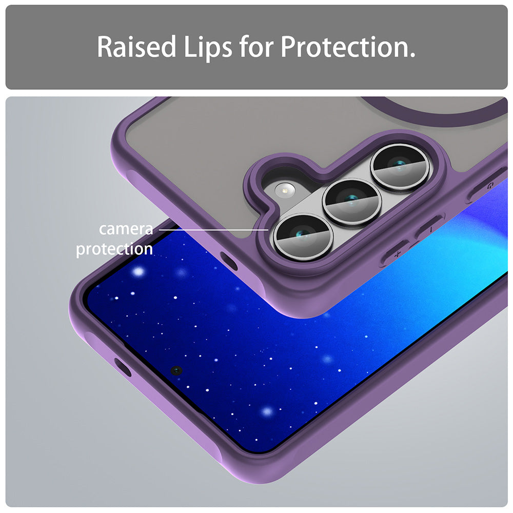 Futrola MagSafe za Samsung Galaxy S26 S942, Techsuit, HaloFrost II, Ljubičasta