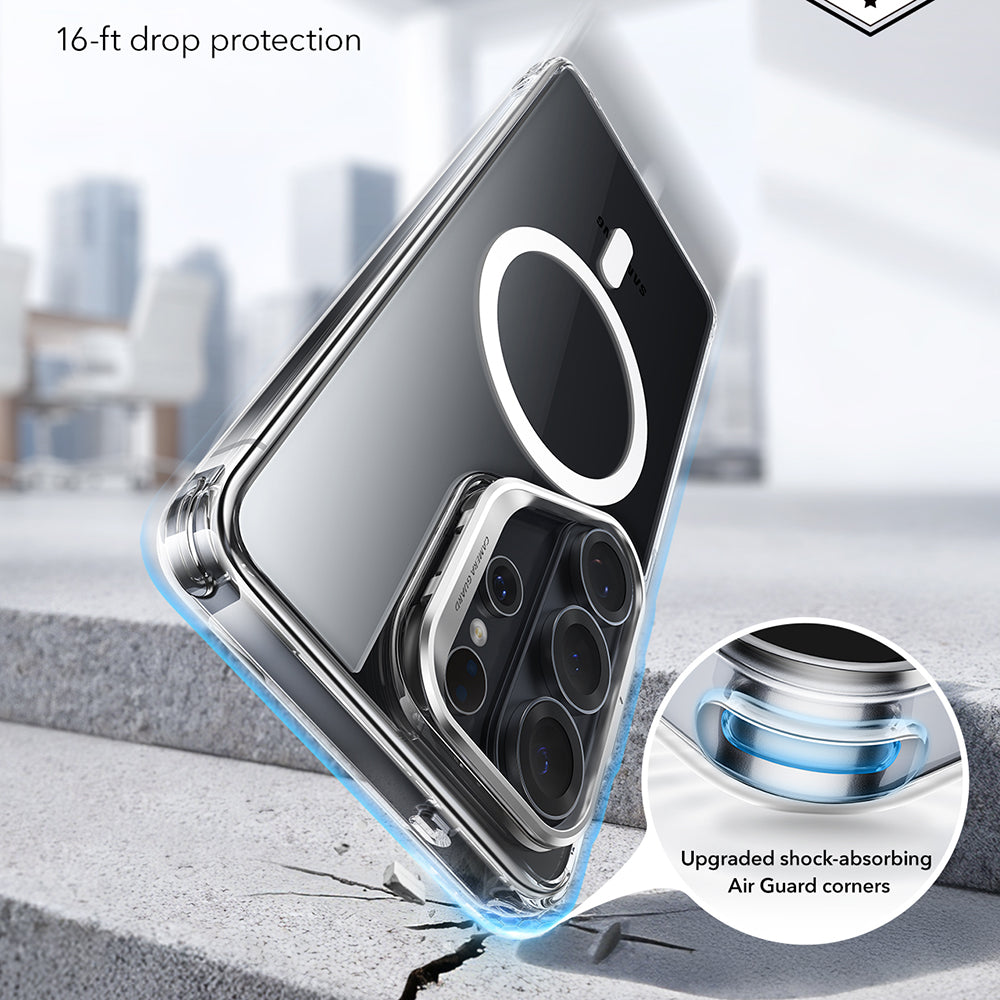 Futrola MagSafe za Samsung Galaxy S26 Ultra S948, ESR, Classic Hybrid Kickstand, Prozirna