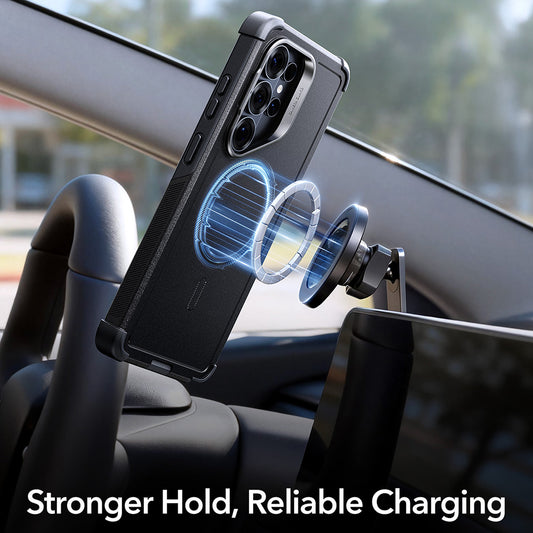 Futrola MagSafe za Samsung Galaxy S26 Ultra, ESR, Cyber Armor Kickstand, Crna