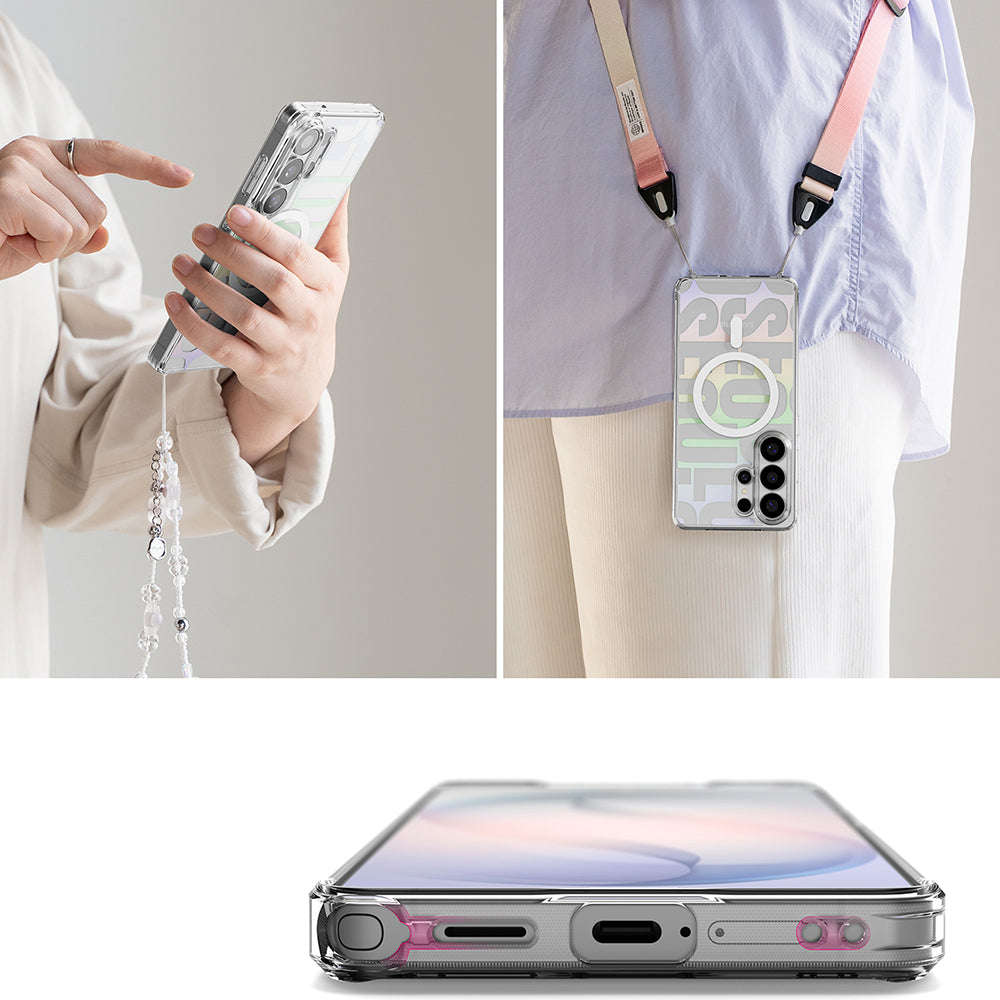 MagSafe futrola za Samsung Galaxy S26 Ultra S948, Ringke, Fusion Seoul, Prozirna