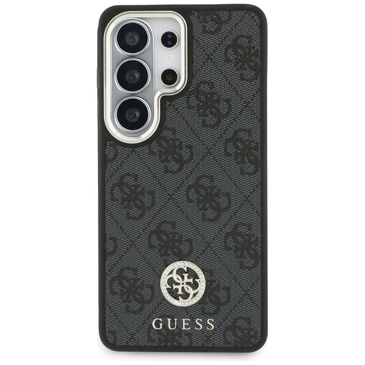 MagSafe futrola za Samsung Galaxy S26 Ultra S948, GUESS, 4G Big Rhinestone Triangle Strap, Crna