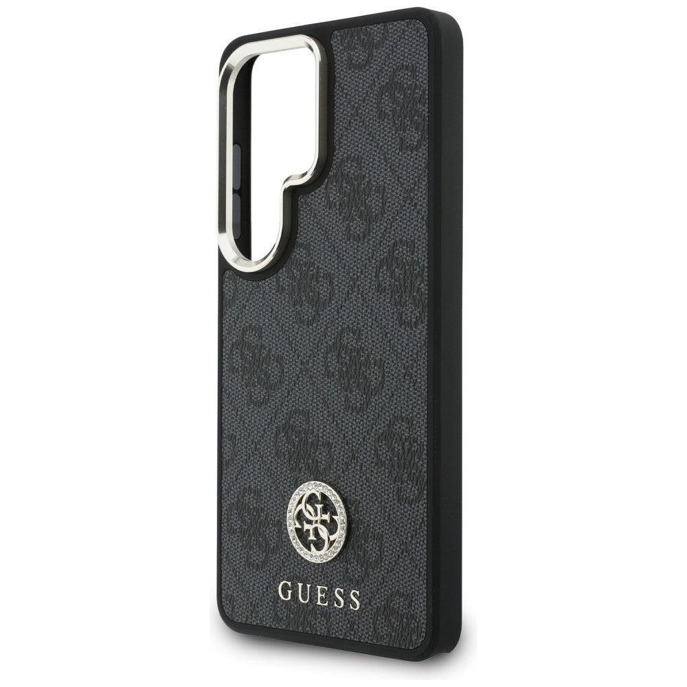 MagSafe futrola za Samsung Galaxy S26 Ultra S948, GUESS, 4G Big Rhinestone Triangle Strap, Crna