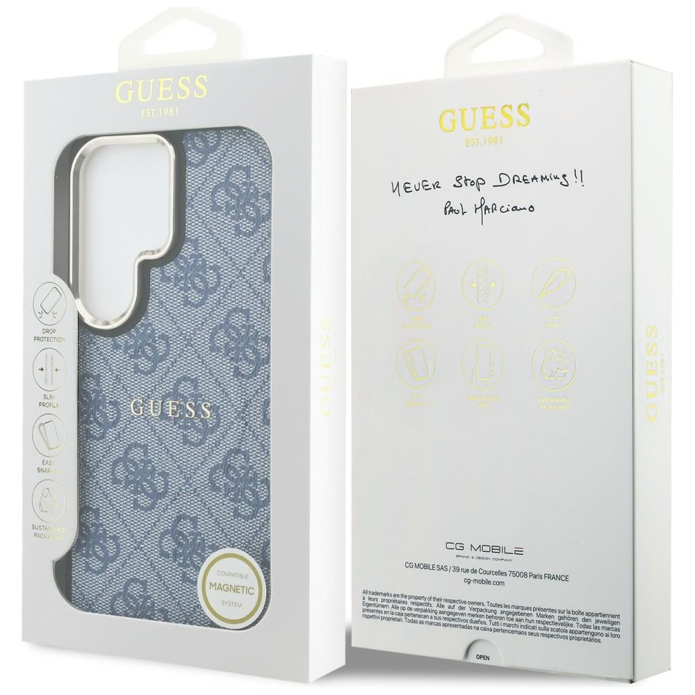 MagSafe futrola za Samsung Galaxy S26 Ultra S948, Guess, 4G Embossed Ring, Plava