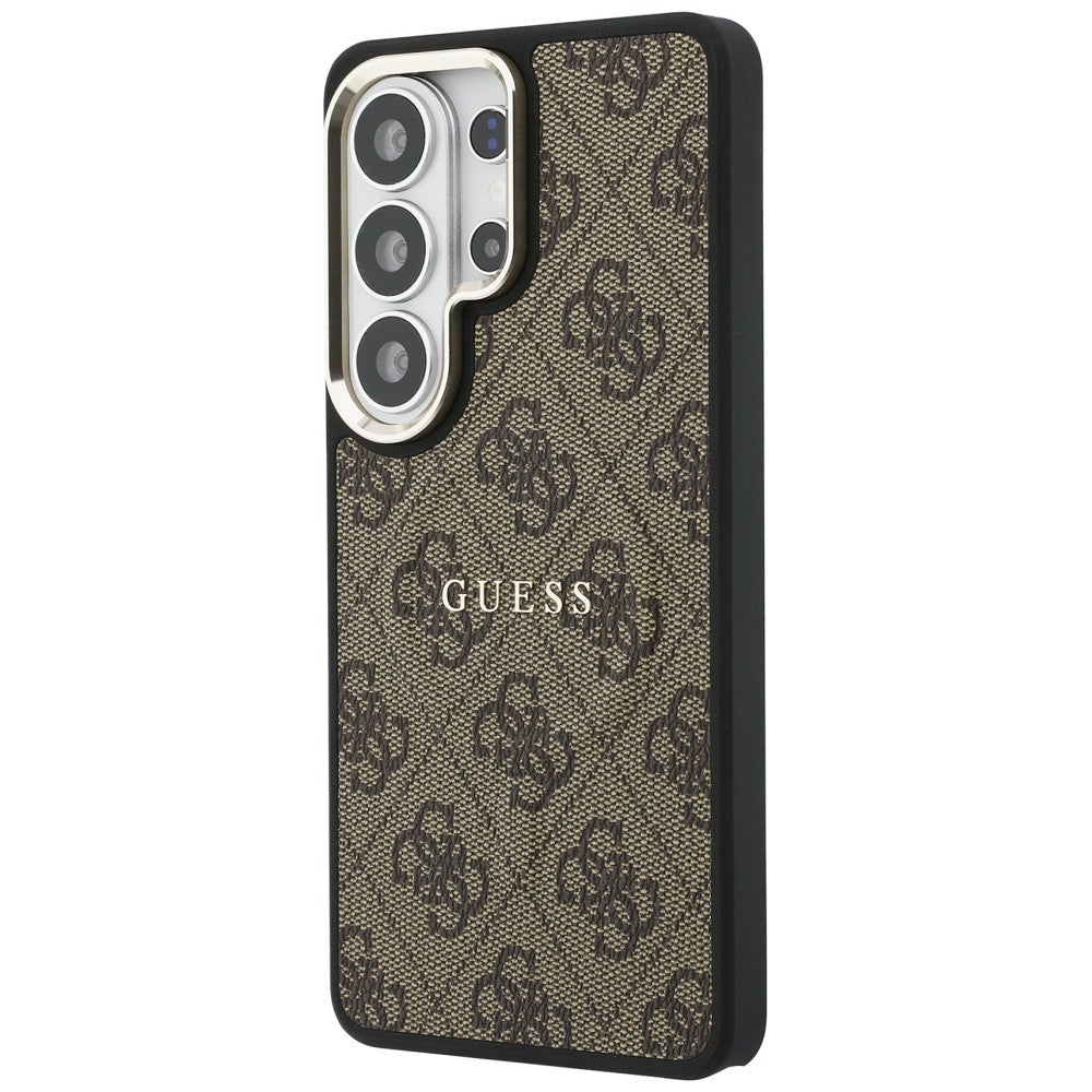 MagSafe futrola za Samsung Galaxy S26 Ultra S948, Guess, 4G Embossed Ring, smeđa