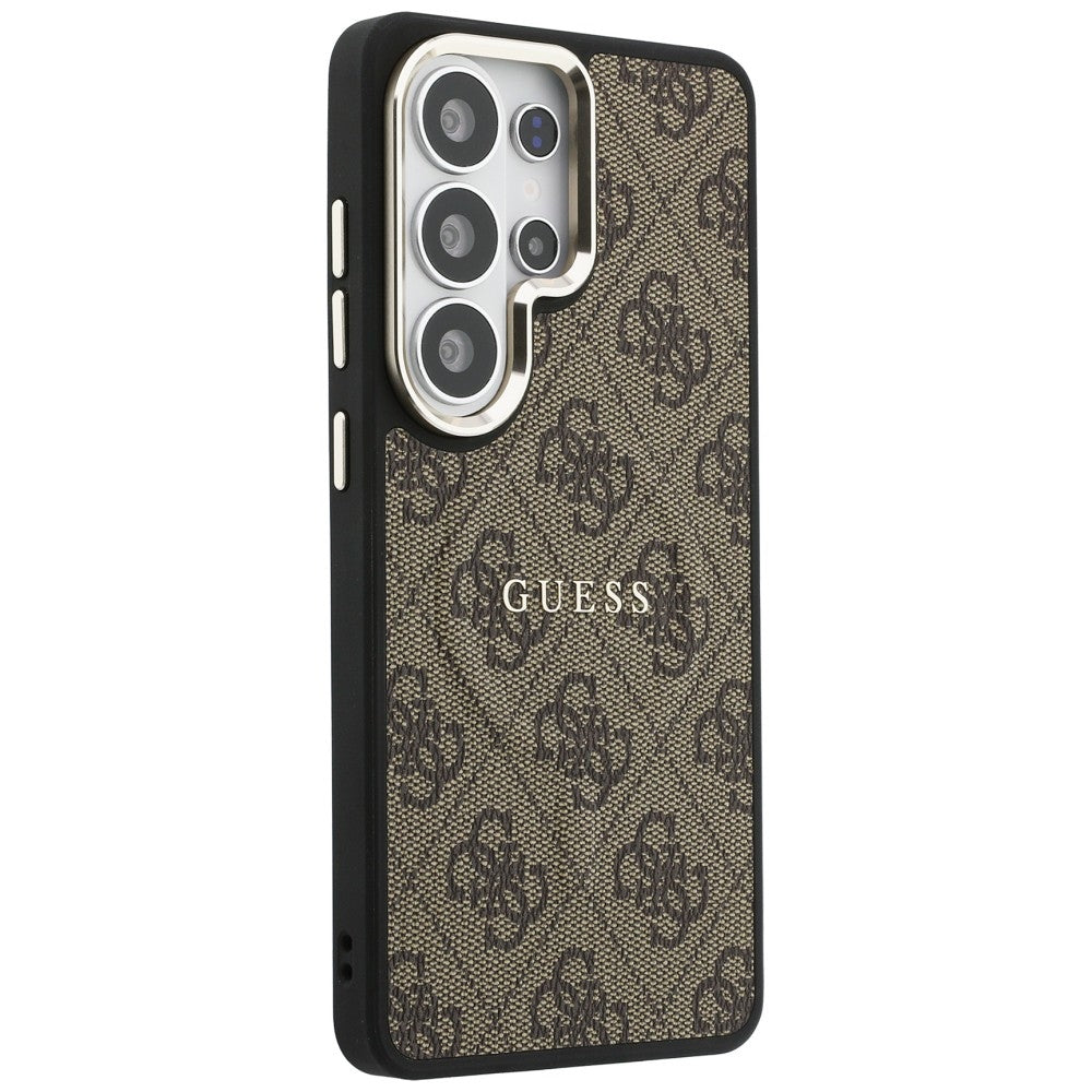 MagSafe futrola za Samsung Galaxy S26 Ultra S948, Guess, 4G Embossed Ring, smeđa