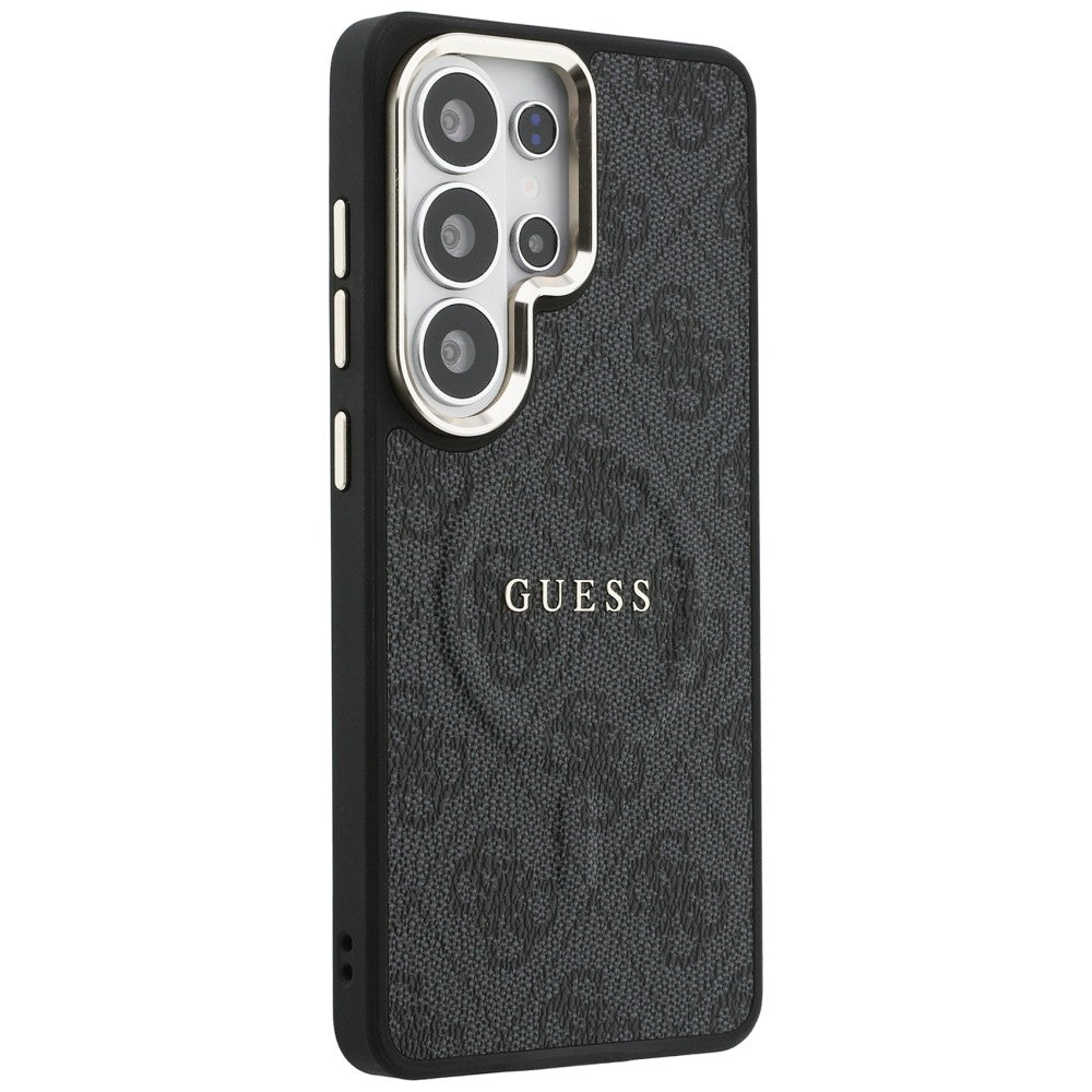 MagSafe futrola za Samsung Galaxy S26 Ultra S948, Guess, 4G Embossed Ring, Crna