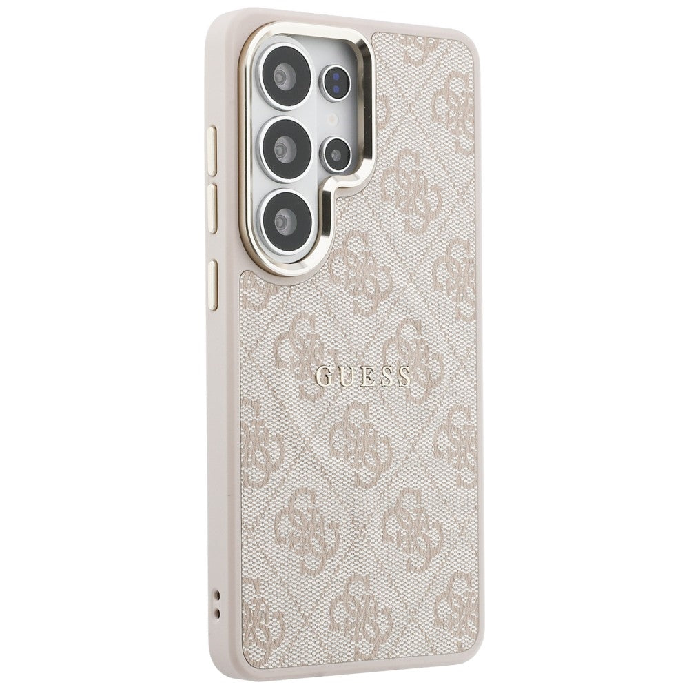 MagSafe futrola za Samsung Galaxy S26 Ultra S948, Guess, 4G Embossed Ring, Roza