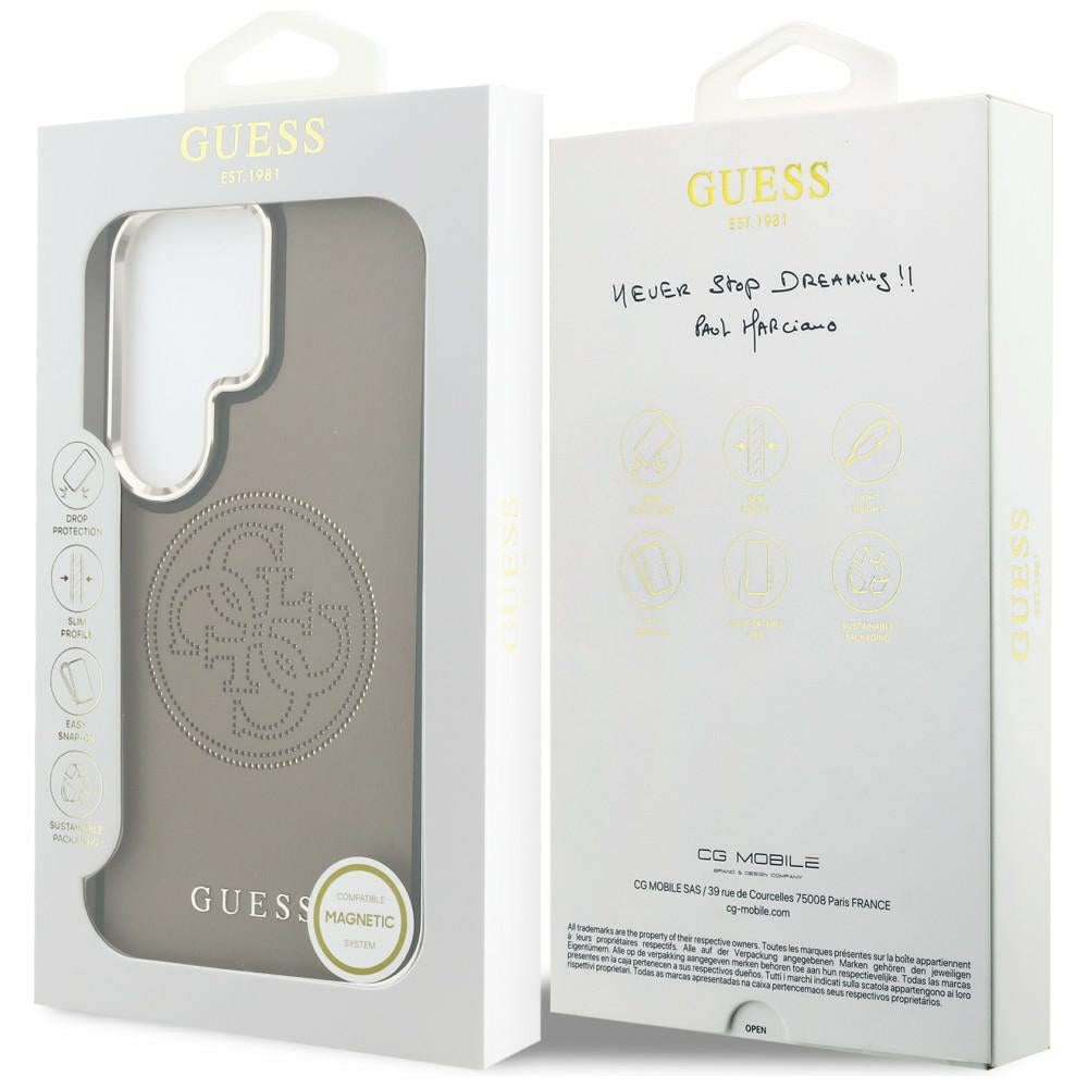 Futrola MagSafe za Samsung Galaxy S26 Ultra S948, Guess, Perforated Logo, Smeđa