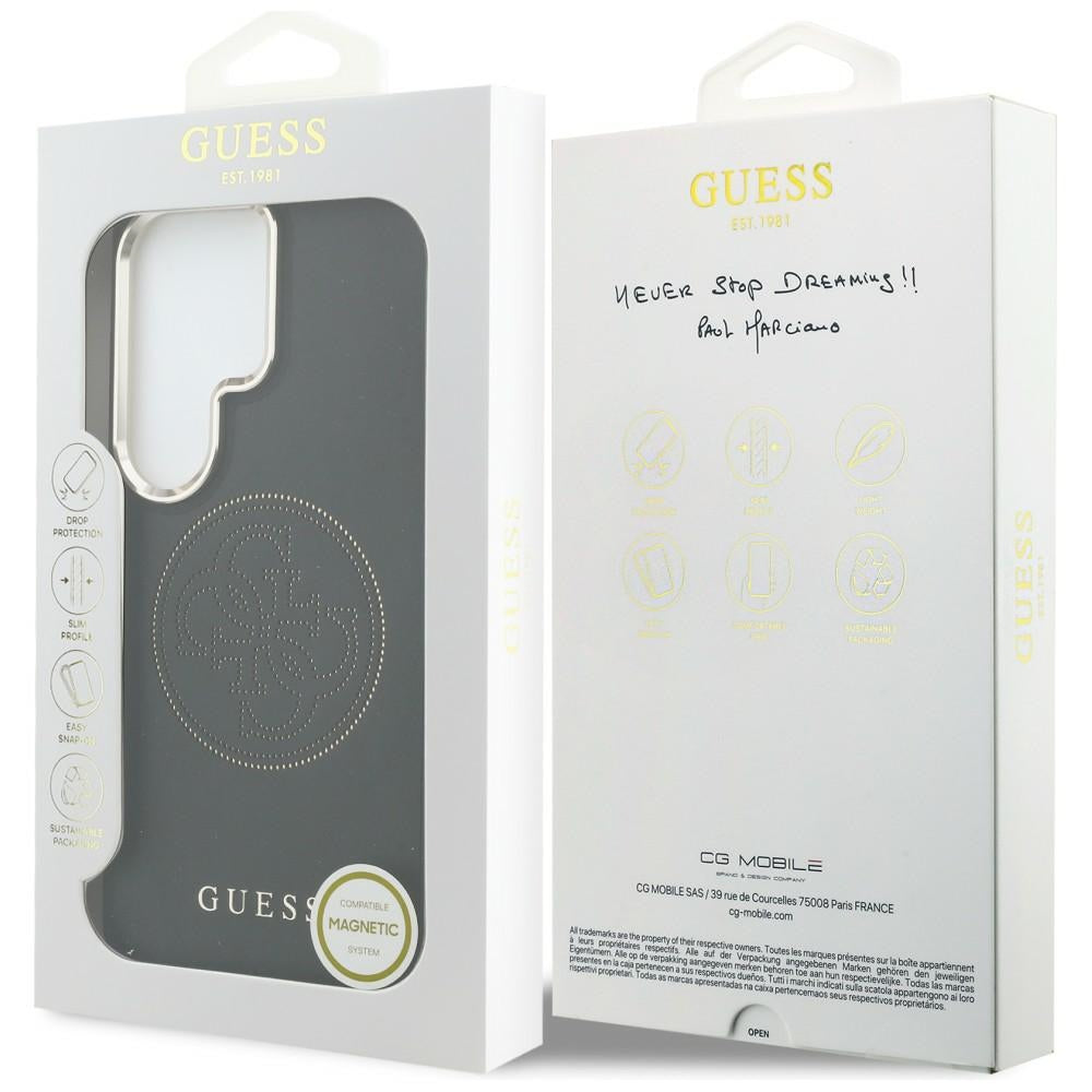 MagSafe futrola za Samsung Galaxy S26 Ultra S948, Guess, Perforated Logo, Crna