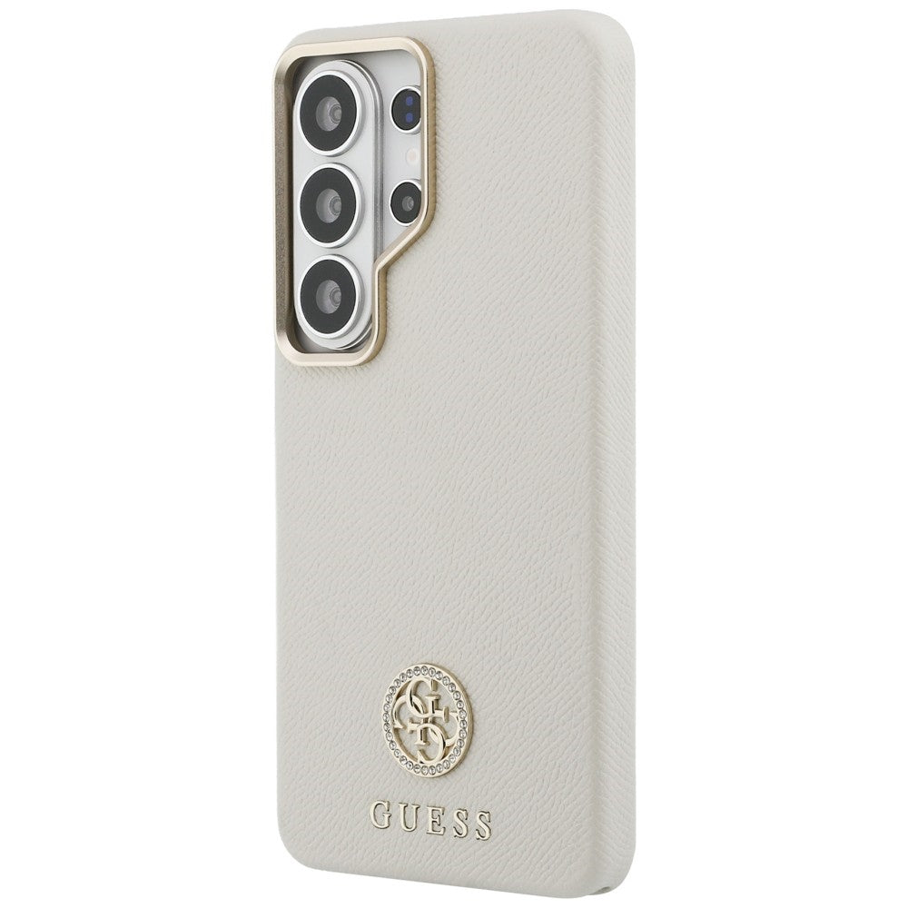 MagSafe futrola za Samsung Galaxy S26 Ultra S948, Guess, Rhinestone Round Logo, Bež