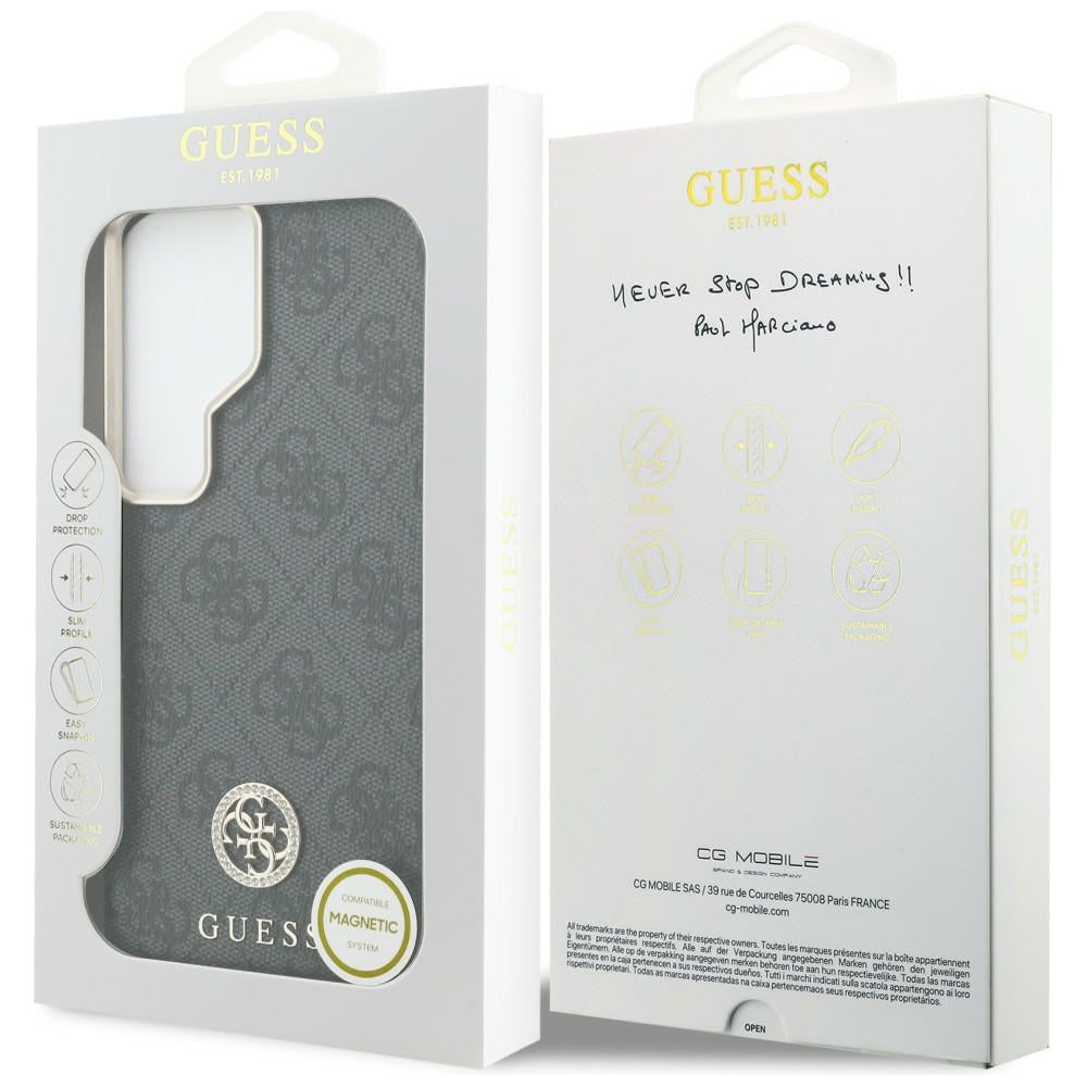 MagSafe futrola za Samsung Galaxy S26 Ultra S948, Guess, Strass Round Logo, Crna