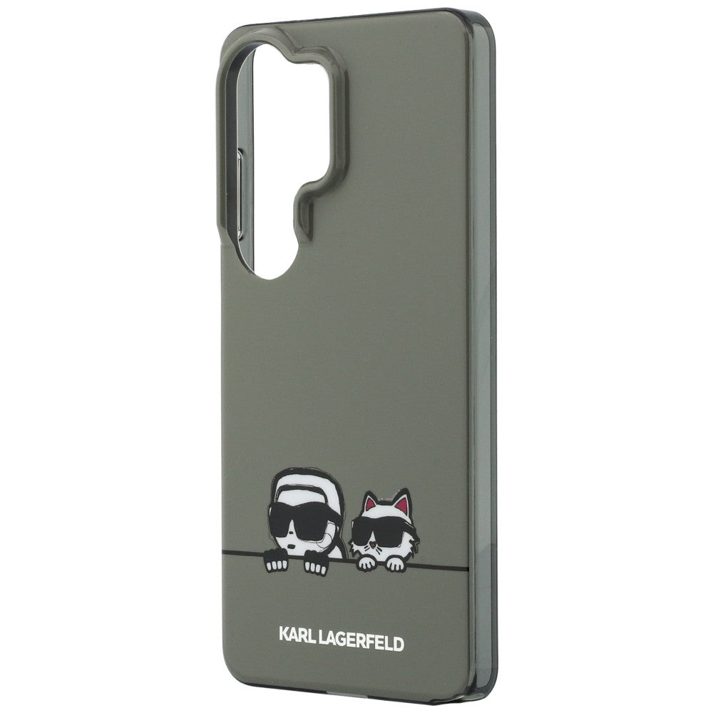 Futrola MagSafe za Samsung Galaxy S26 Ultra S948, Karl Lagerfeld, IML Karl & Choupette Peekaboo Logo, Crna