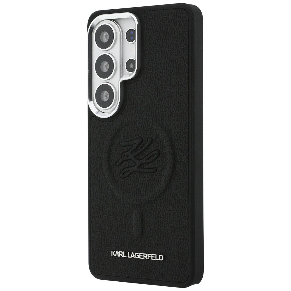 MagSafe futrola za Samsung Galaxy S26 Ultra S948, Karl Lagerfeld, Initial Logo Debossed, Crna