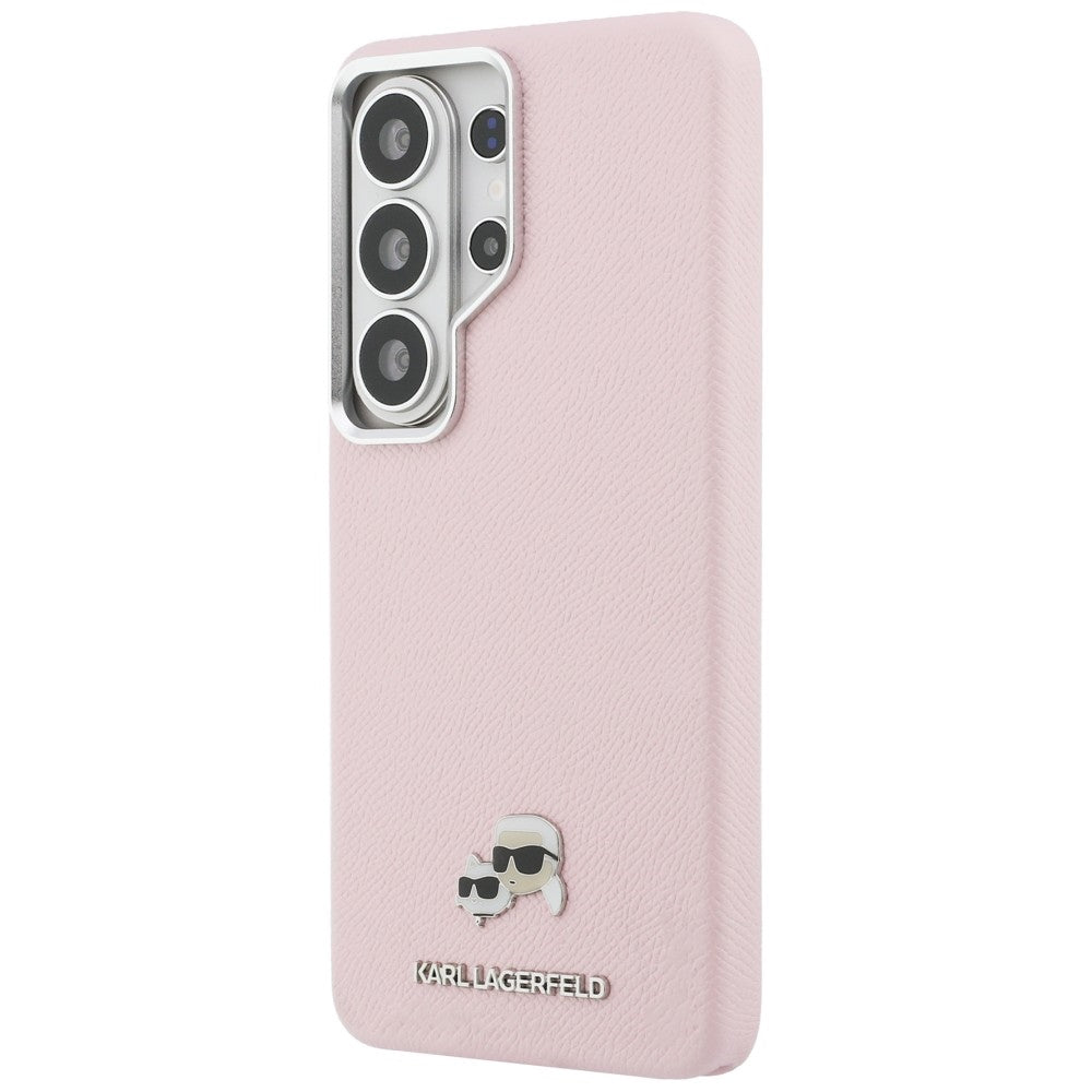 Futrola MagSafe za Samsung Galaxy S26 Ultra S948, Karl Lagerfeld, Karl & Choupette Head's Pin, Roza