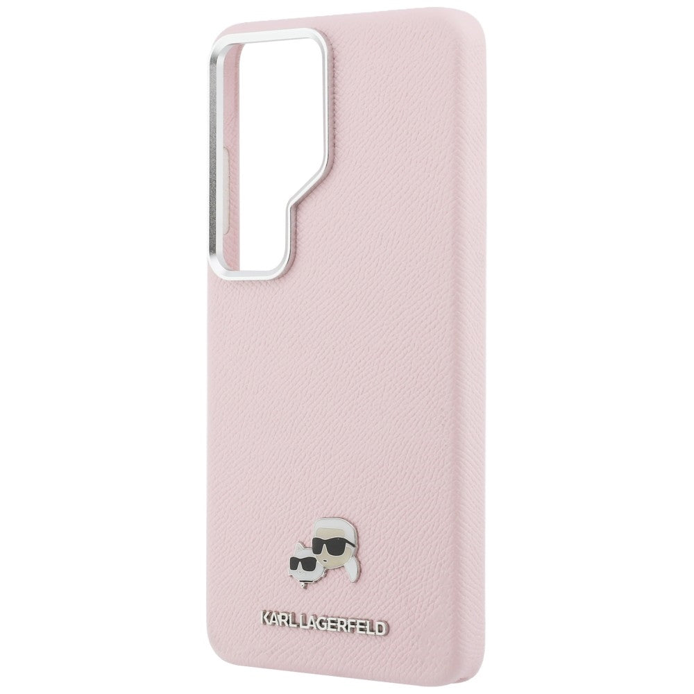 Futrola MagSafe za Samsung Galaxy S26 Ultra S948, Karl Lagerfeld, Karl & Choupette Head's Pin, Roza