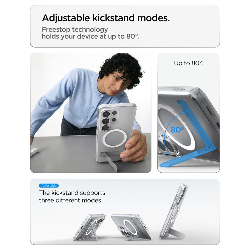Futrola MagSafe za Samsung Galaxy S26 Ultra S948, Spigen, Ultra Hybrid S, Prozirna Bijela ACS11032