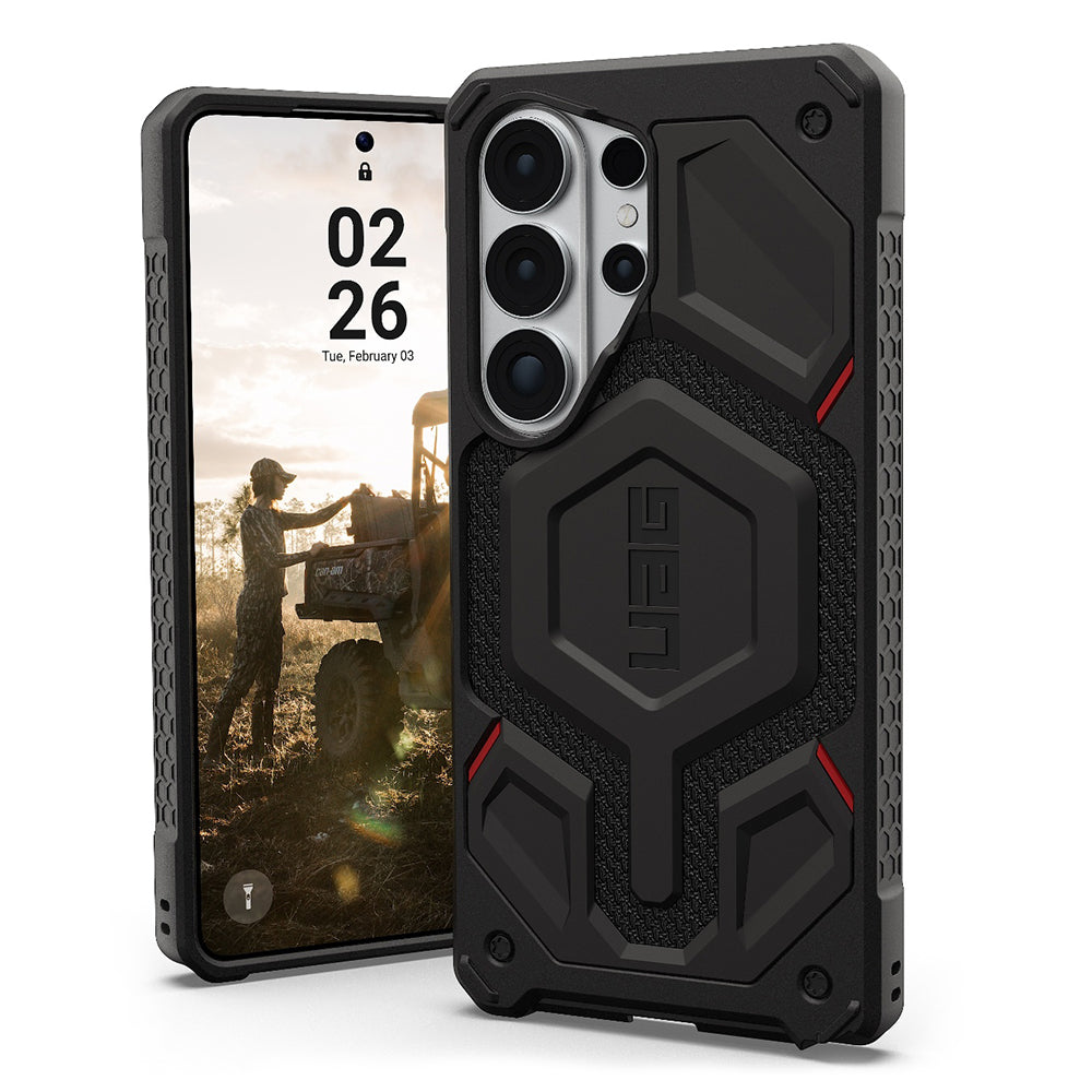 MagSafe maska za Samsung Galaxy S26 Ultra S948, Urban Armor Gear, Monarch Pro Kevlar, crna