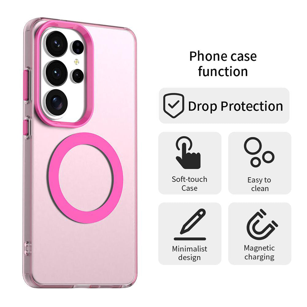 Futrola MagSafe za Samsung Galaxy S26 Ultra S948, Techsuit, CandyCase, Roza
