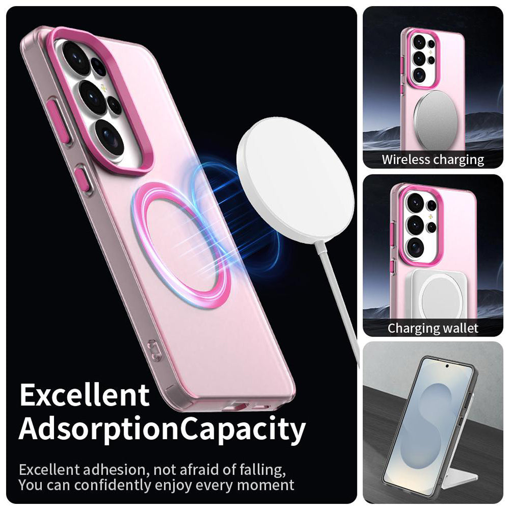Futrola MagSafe za Samsung Galaxy S26 Ultra S948, Techsuit, CandyCase, Roza